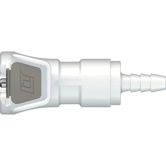 LinkTech 20AC Series Straight Female, Valved, 1/8″ HB, Natural Acetal, Buna N
