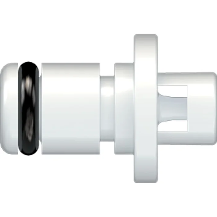 LinkTech 20AC Series Straight Male, Non-valved, 1/16″ HB, Natural Acetal, Buna N