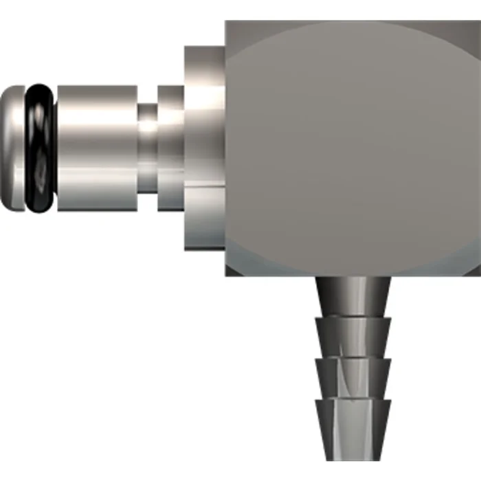 LinkTech 20CB Series Elbow Male, Non-valved, 1/8″ HB, Chrome Brass, Buna N