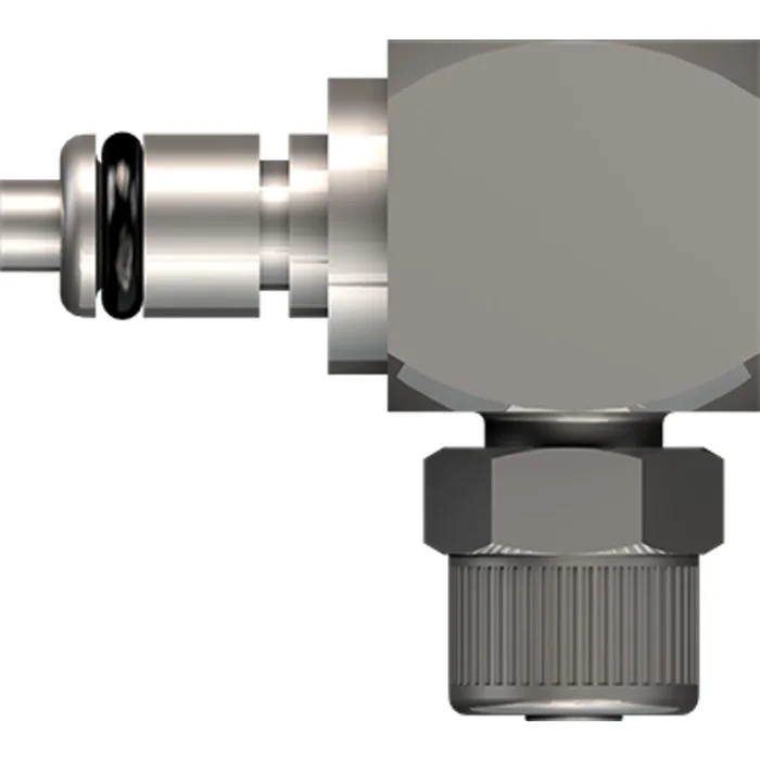 LinkTech 20CB Series Elbow Male, Valved, 1/4″ PTF, Chrome Brass, Buna N