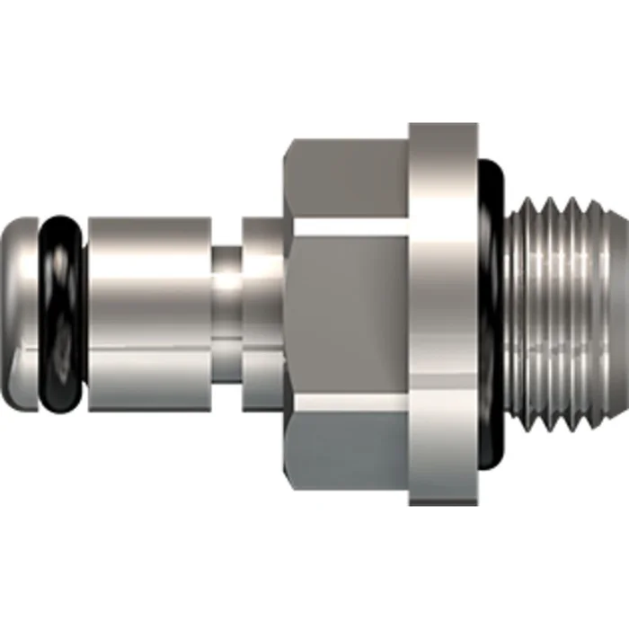 LinkTech 20CB Series Male Thread Male, Non-valved, 1/8″ MNPT, Chrome Brass, Buna N