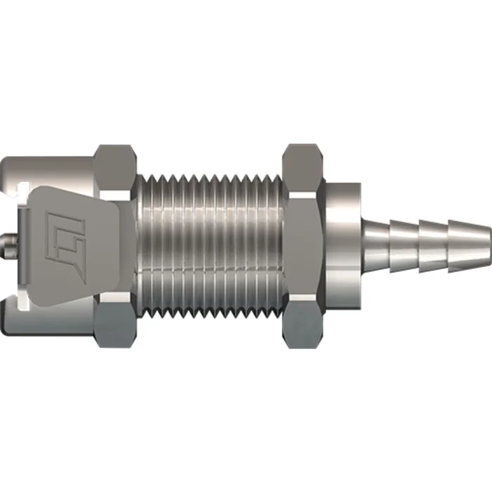 LinkTech 20CB Series Panel Mt. Female, Non-valved, 1/8″ HB, Chrome Brass