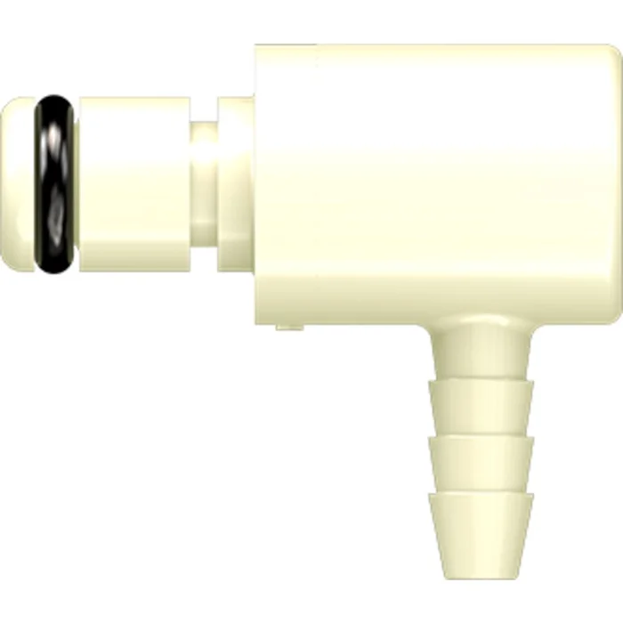 LinkTech 20PP Series Elbow Male, Non-valved, 1/8″ HB, Molded Almond Color, Polypropylene, EPDM