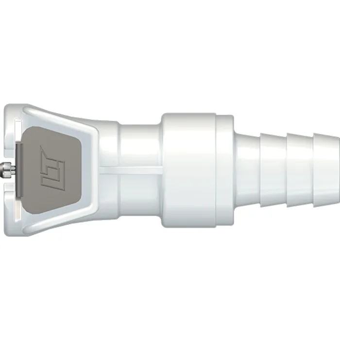 LinkTech 40AC Series Straight Female, Non-valved, 3/8″ HB, Natural Acetal