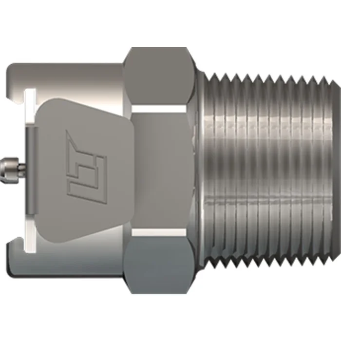 LinkTech 40CB Series Male Thread Female, Valved, 3/8″ MNPT, Chrome Brass, Buna N