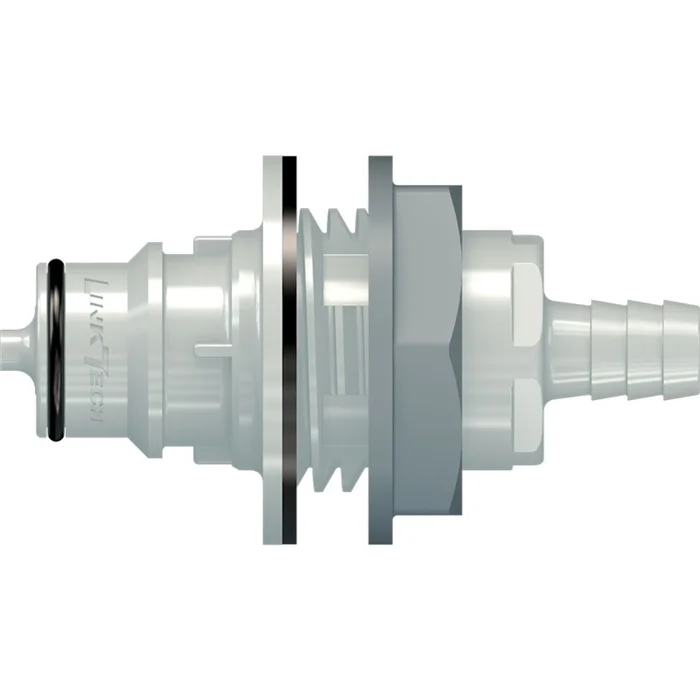 LinkTech 60PP Series Panel Mt. Male, Valved 3/8″ HB, Polypropylene