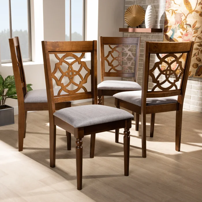 Lylah Modern and Contemporary 4-Piece Dining Chair Set