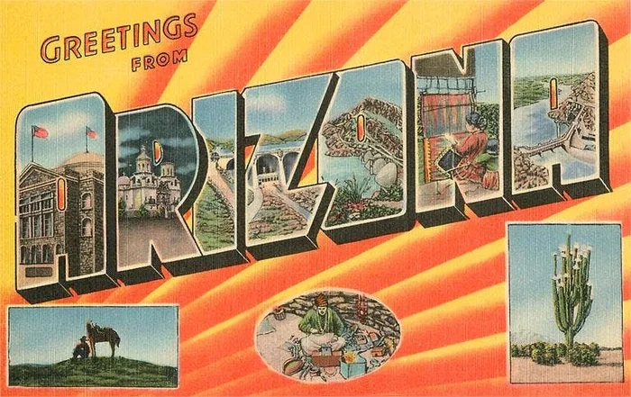 Magnet AZ-366 Greetings from Arizona