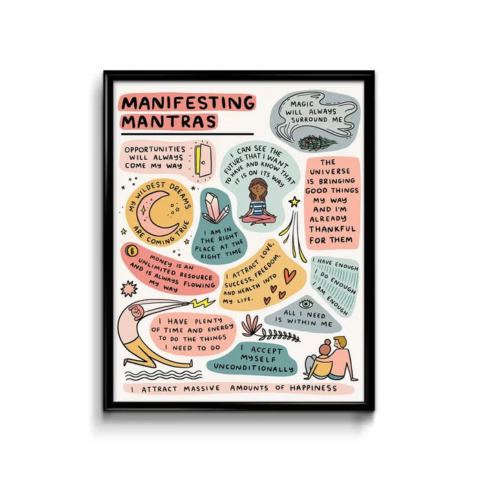 Manifesting Mantras Art Print 8×10