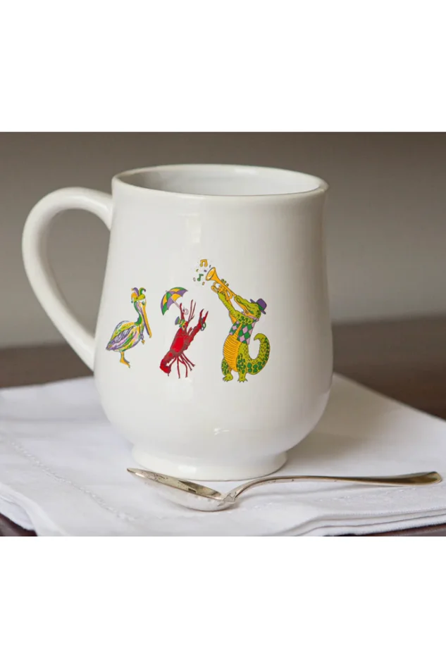 MARDI GRAS BAND COFFEE MUG