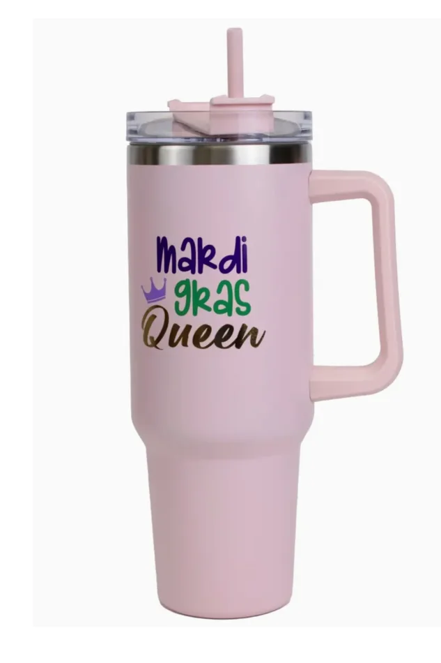 MARDI GRAS QUEEN TUMBLER