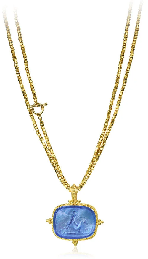 Mazza Murano Venetian Glass 14Kt. Pendant