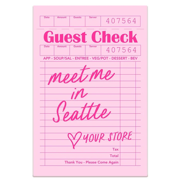 Meet Me in Tucson Guest Check Sticker