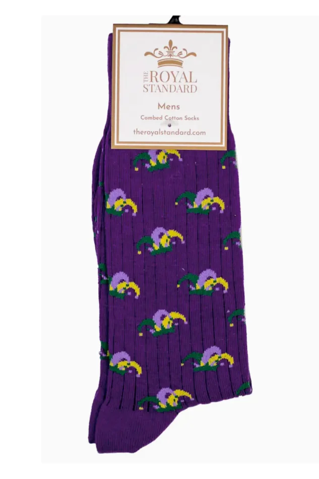 MEN’S MARDI GRAS JESTER SOCKS