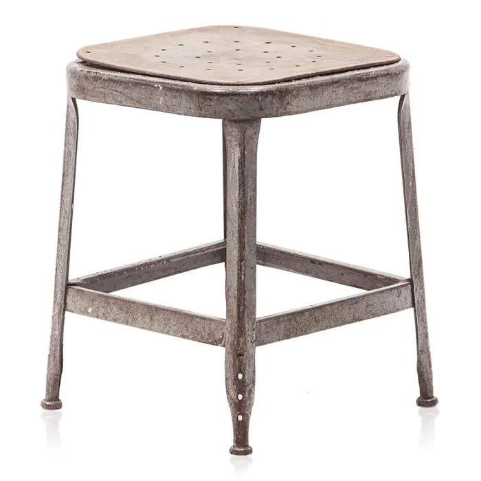 Metal Industrial Low Stool