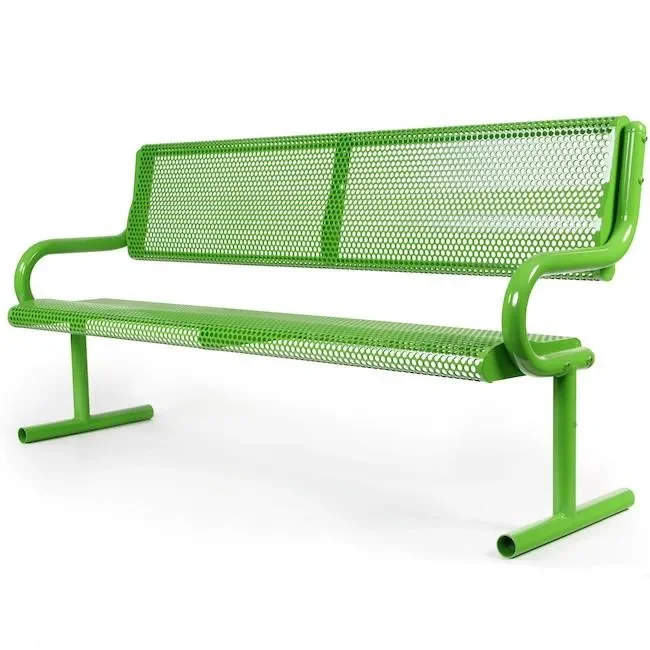 Metal Park Bench – Green