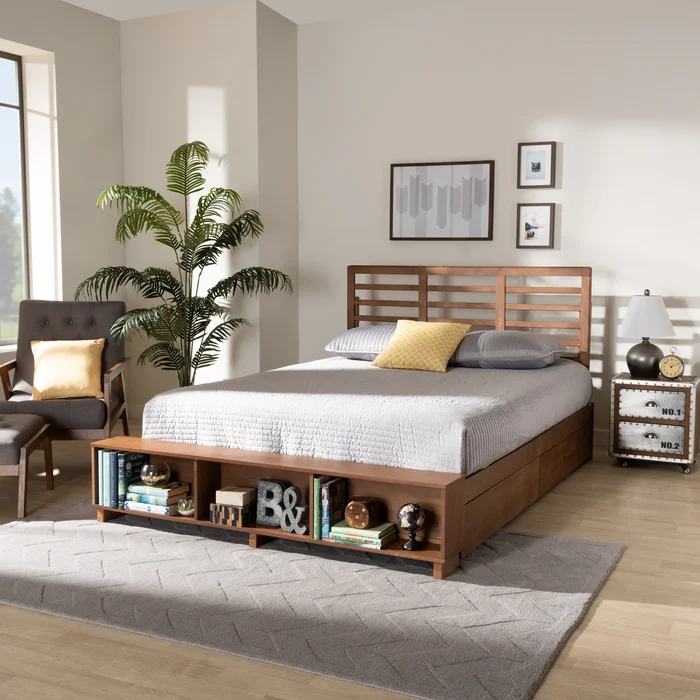 Milana Modern Transitional 4-Drawer Platform Storage Bed