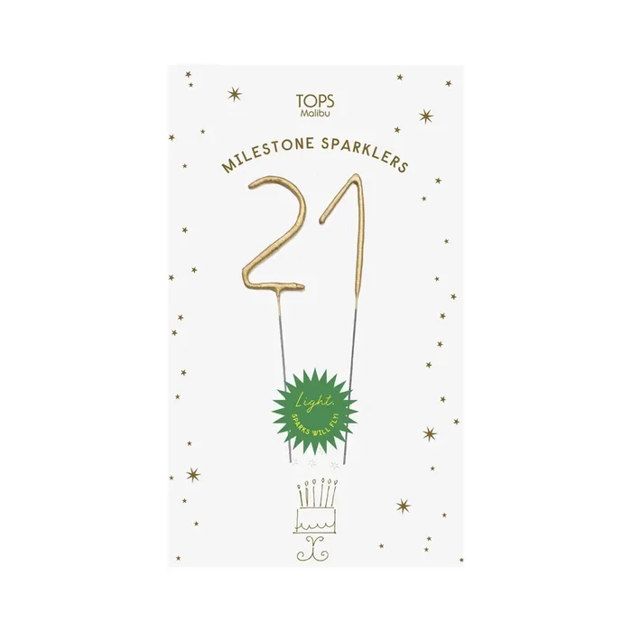 Milestone Sparkler- 21st