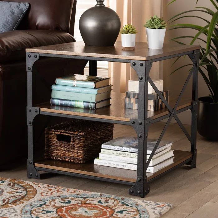 Milo Vintage Industrial End Table