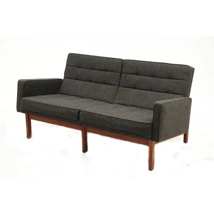 Modernica Charcoal Loveseat – Wood Base Discount