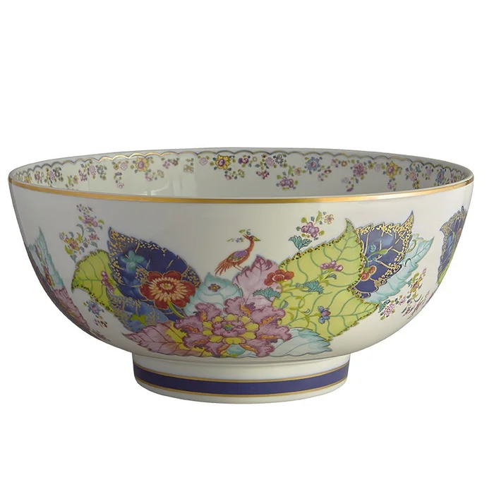 Mottahedeh Tobacco Leaf Punch Bowl
