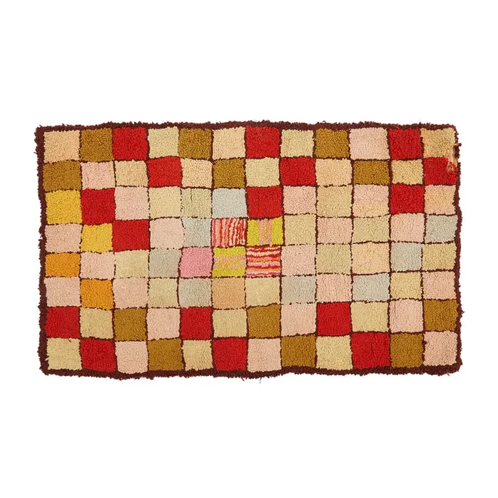 Multi-Colored Checkerboard Doormat Sale