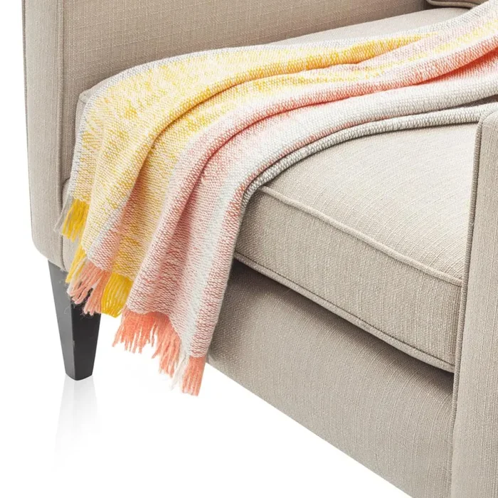 Multicolored Striped Throw Hot on Sale