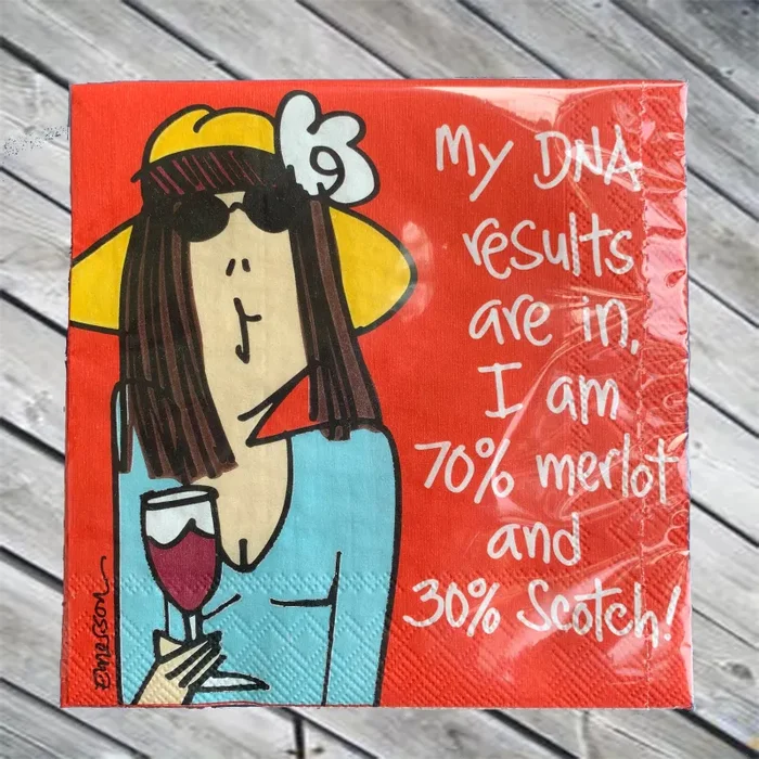 My DNA results are in… Cocktail Napkin Online Sale