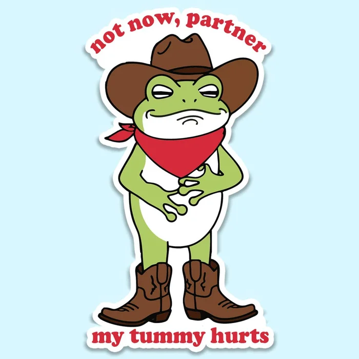 My Tummy Hurts Sticker
