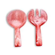 Nashi Home Resin Apricot Swirl Jumbo Salad Servers