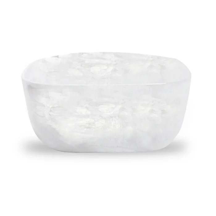 Nashi Home Resin White Swirl Party Bucket