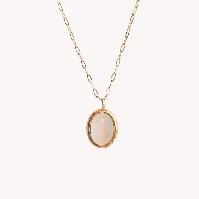 Necklace – White Cats Eye