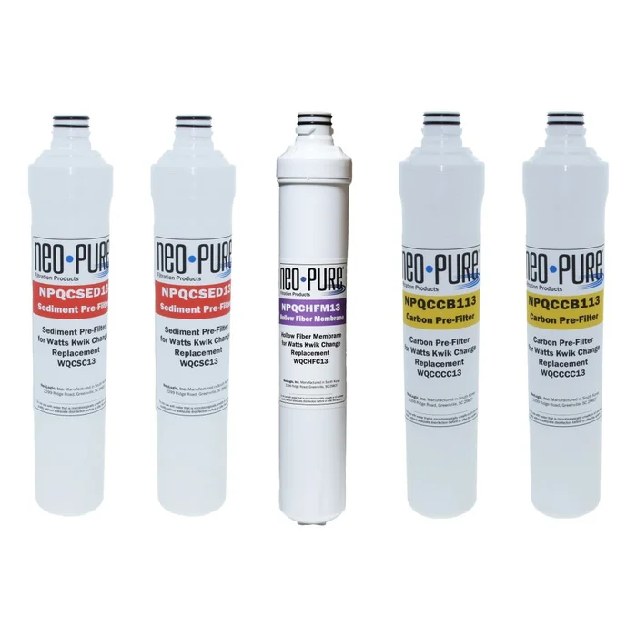 Neo-Pure Kwik Change Hollow Fiber Filter Replacement Kit for Watts WQCFU-T-13