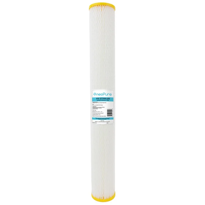 Neo-Pure PS-27200-50 20″ High Efficiency Pleated Filter 50 Micron