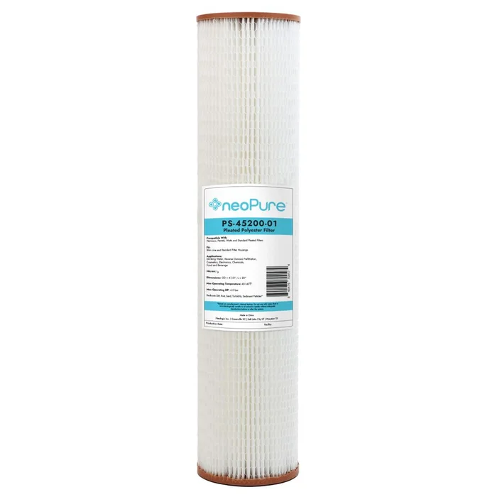 Neo-Pure PS-45200-01 20″ BB High Efficiency Pleated Filter 1 micron