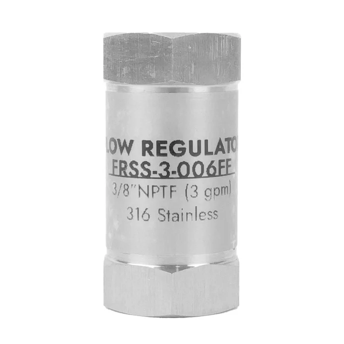 Neo-Pure Stainless Steel Flow Control 3 gpm 316SS 3/8 FPT