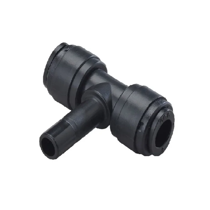 NeoFit – Acetal Black Branch Stem Tee 3/8″ tube x stem 3/8″