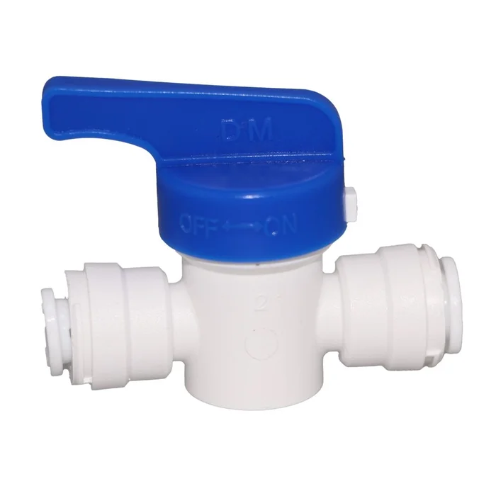 NeoFit – Shut-Off Valve Polypropylene – 1/4 x 1/4 Quick Connect