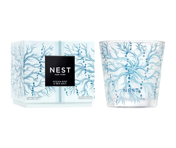 Nest Fragrances Ocean Mist & Sea Salt Decorative 3 Wick Candle