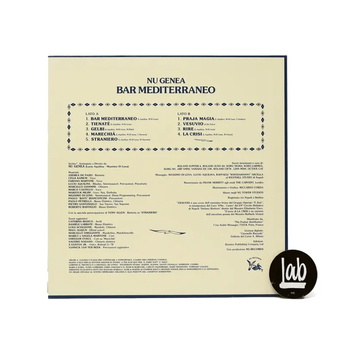 Nu Genea: Bar Mediterraneo Vinyl LP - Image 2