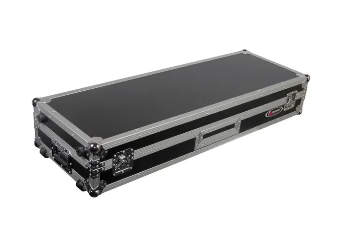 Odyssey FZDJ12W 12″ Format DJ Mixer Turntables Flight Coffin Case with Wheels