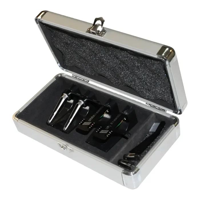 Odyssey KCC4PR2SL, KROM Series Silver PRO2 Case for Four Turntable Needle Cartridges