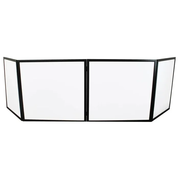 Odyssey SWF9646B, 96 X 46 Inches White Pro DJ Facade With Black Frame