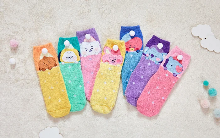 Official BTS x BT21 Dream Of Baby Collection – Sleep Socks