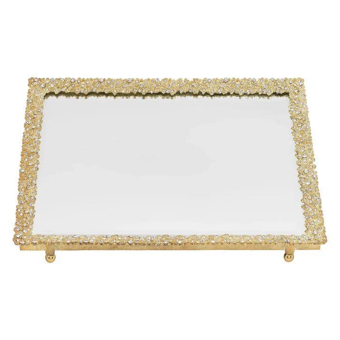 Olivia Riegel Gold Evie Beveled Mirror Tray