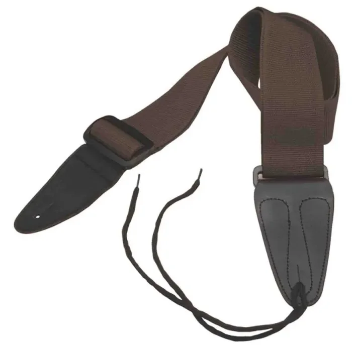 On Stage GSA10BR Guitar Strap with Leather Ends Online now