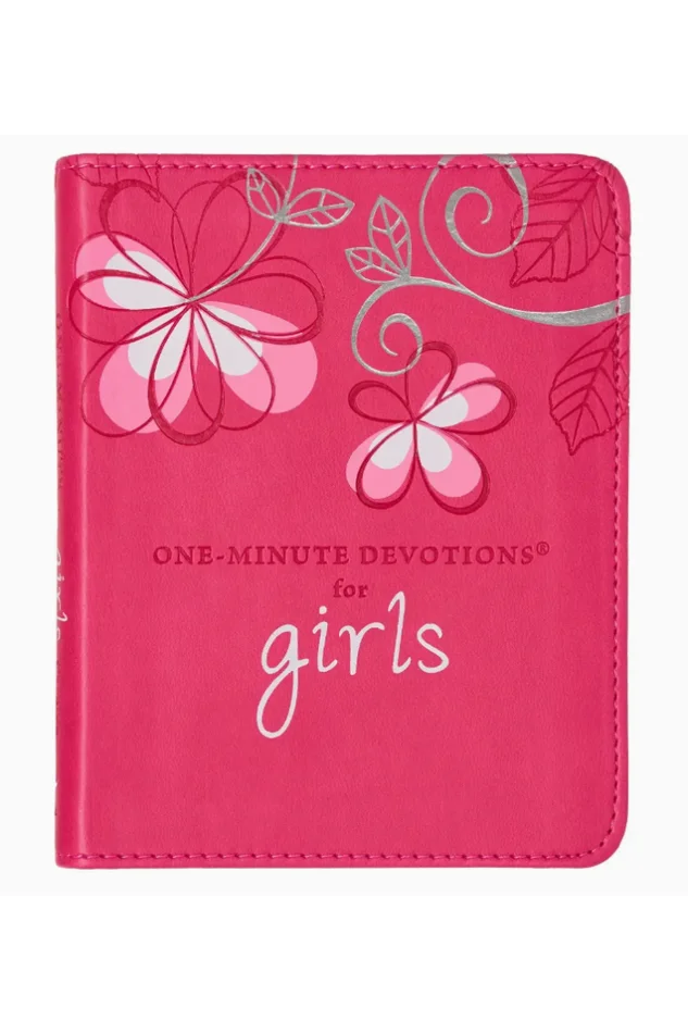 ONE-MINUTE DEVOTIONS FOR GIRLS FAUX LEATHER