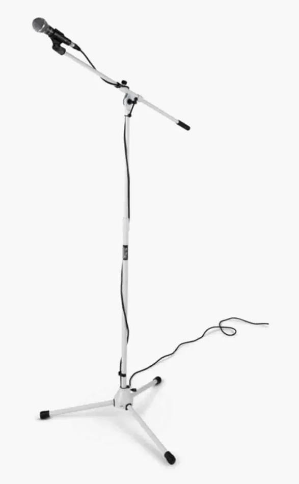 OnStage MS7801W Euro-Boom Mic Stand – White