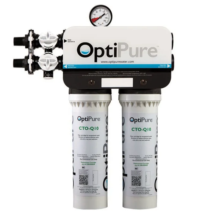 Optipure QT10-2; QT Water Filter System, dual 10″