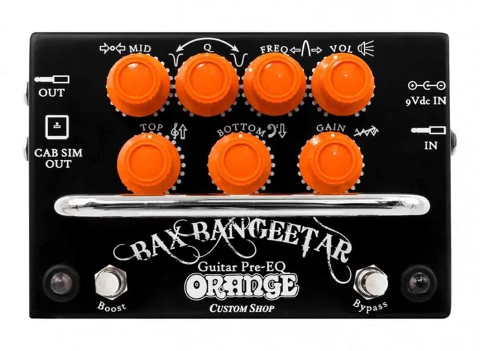 Orange Custom Shop Bax Bangeetar Guitar Pre-EQ Effects Pedal – Black Online Sale